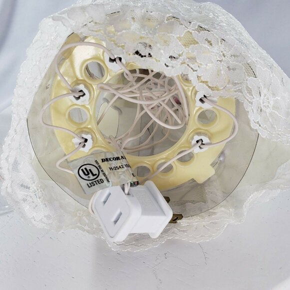 Vintage Joy Brite 10 Light Angel 9" Tree Top Table Decoration Porcelain Head - Picture 8 of 12